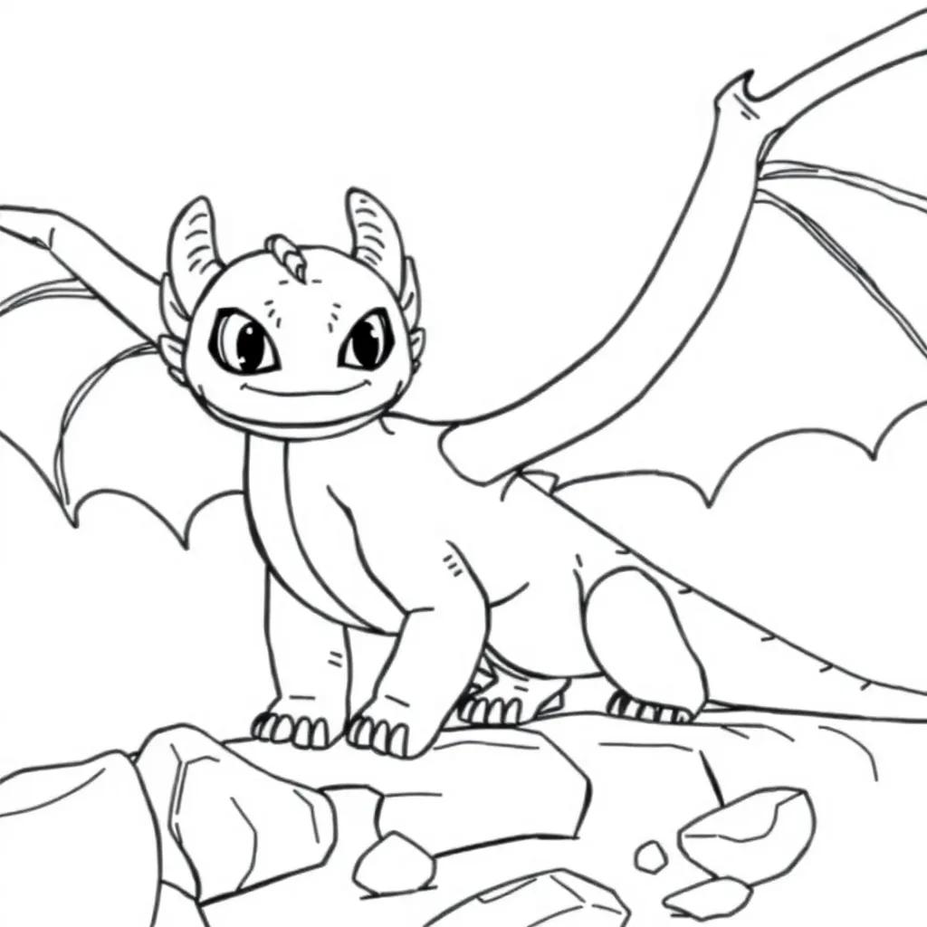 How To Train Your Dragon Coloring Page