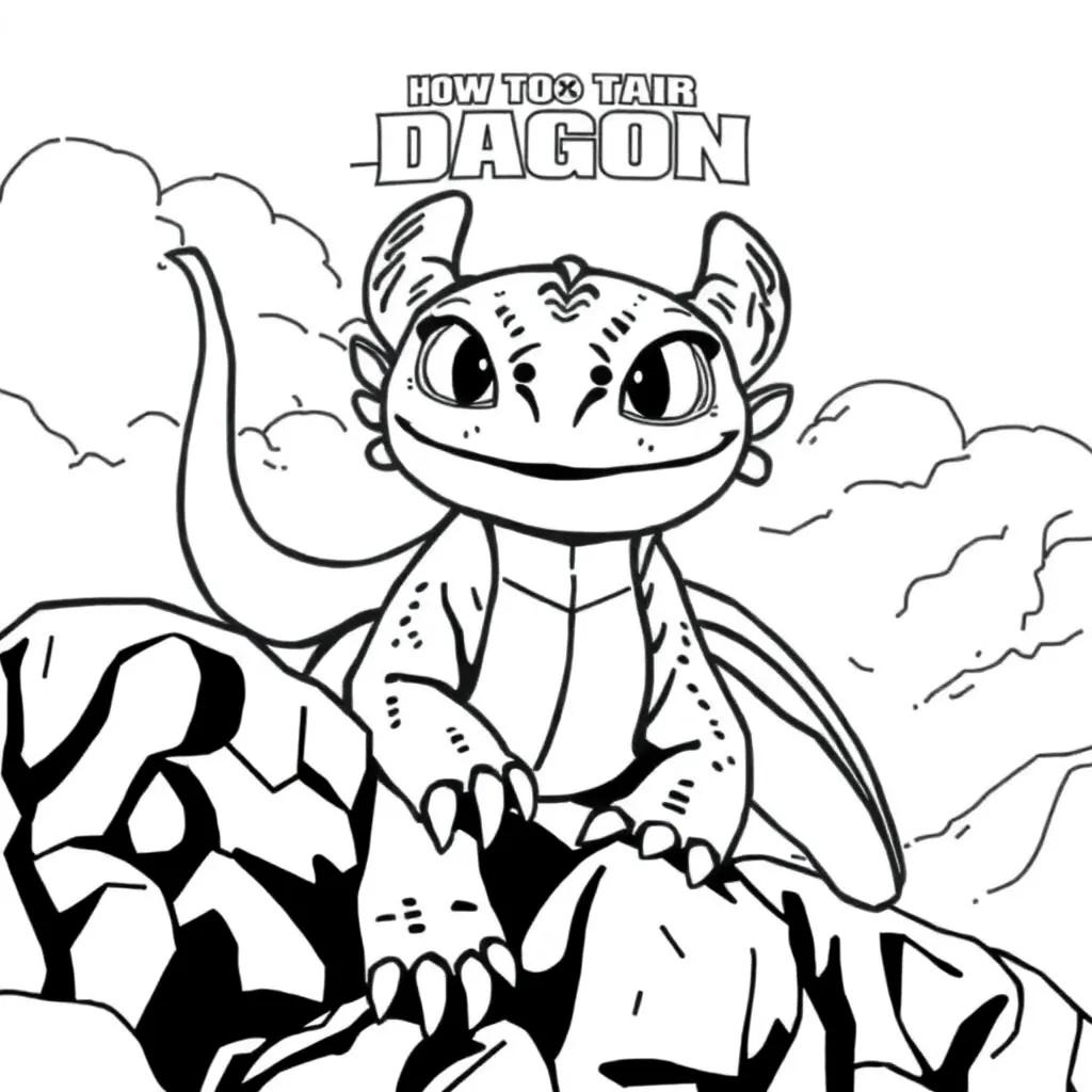 How To Train Your Dragon Color Page