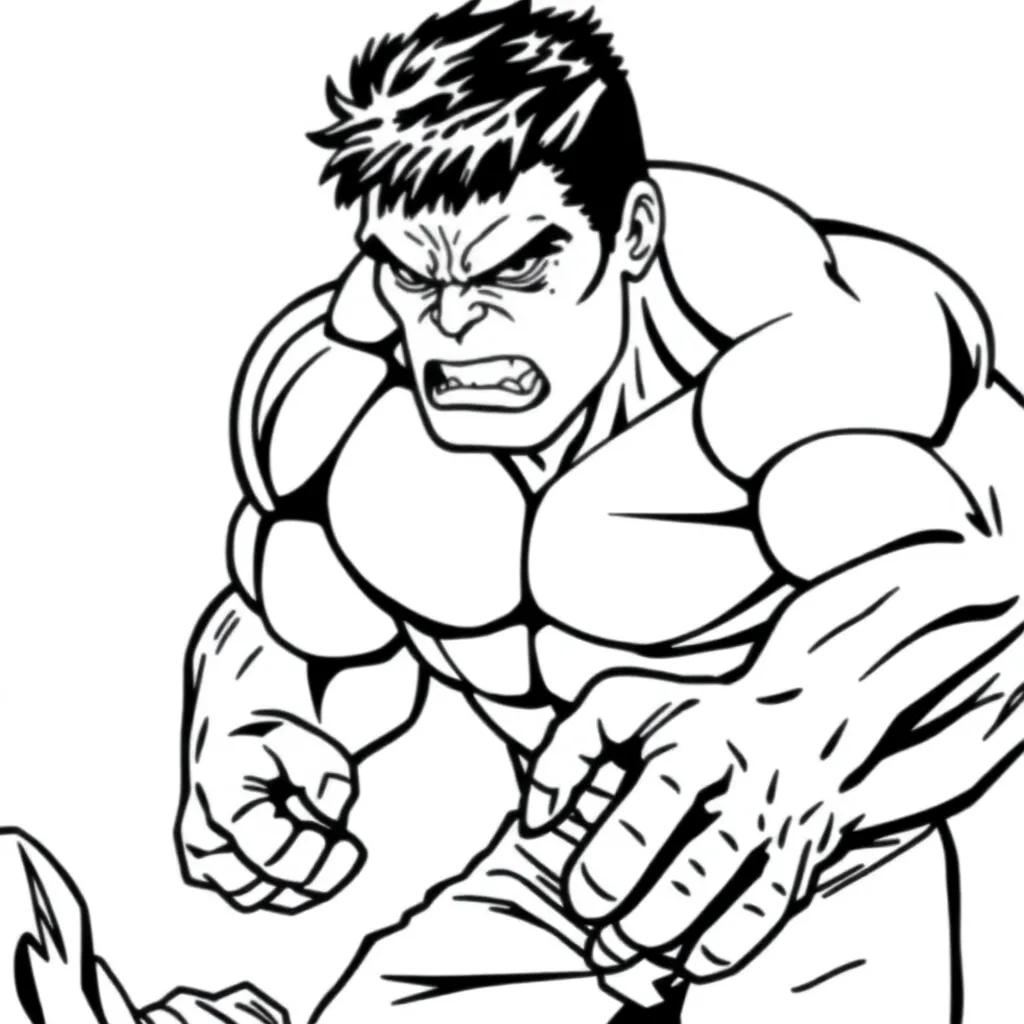 Hulk Printable Coloring Page