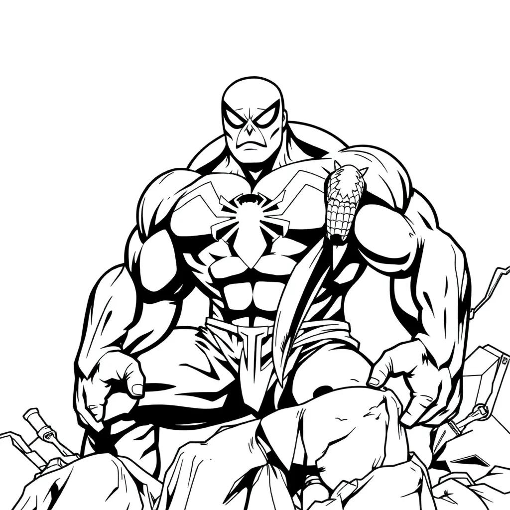 Hulk And Spiderman Coloring Pages