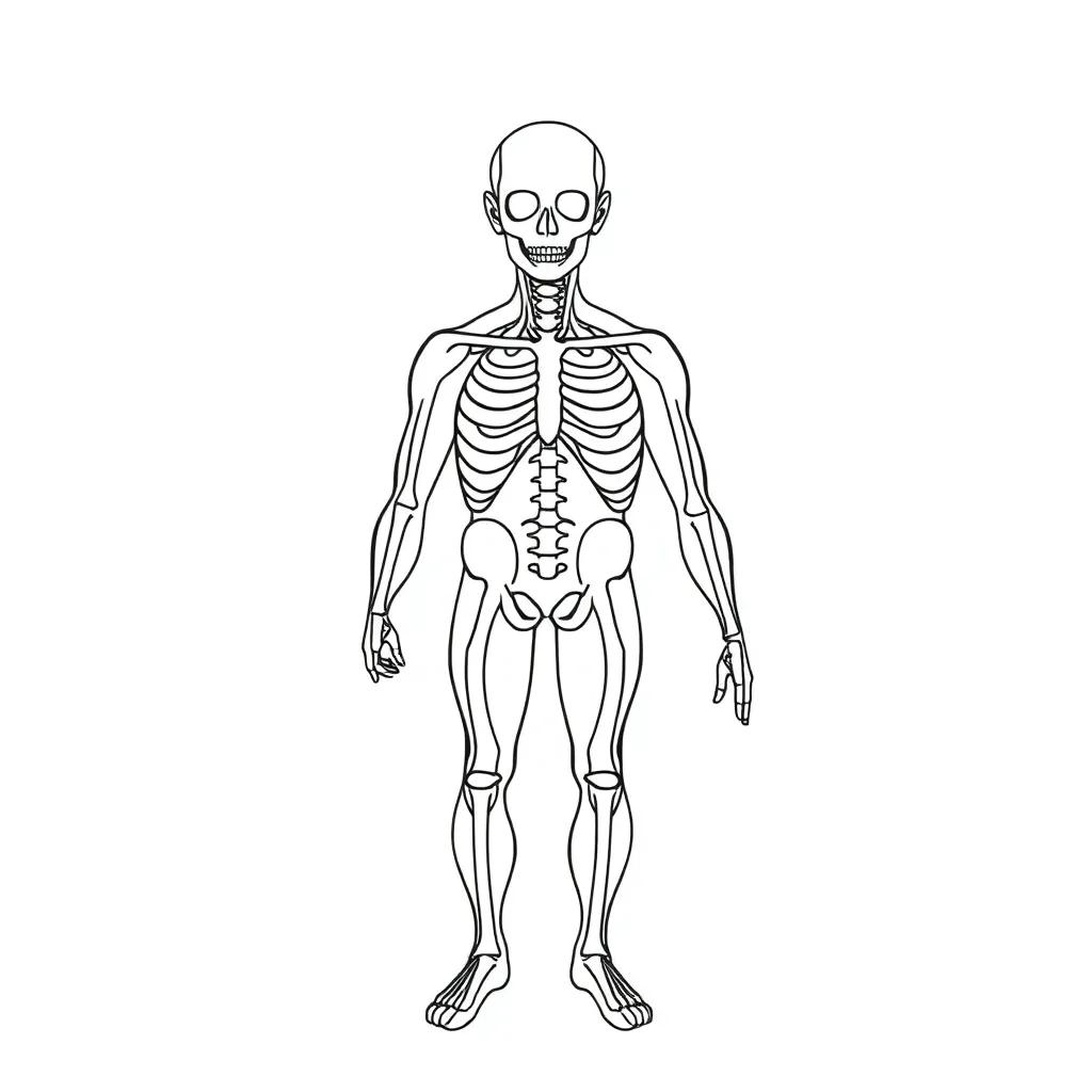 Human Body Anatomy Coloring Pages