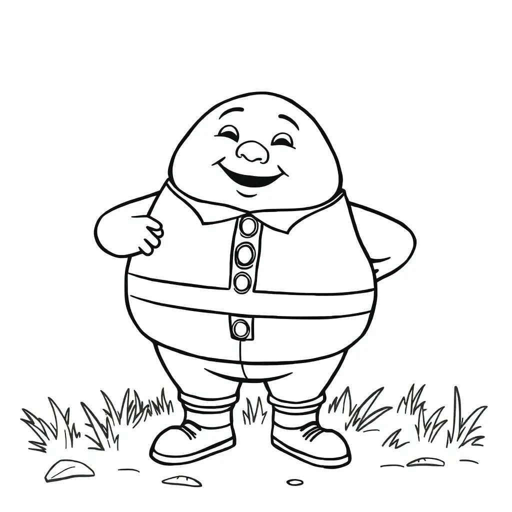 Humpty Dumpty Color Page