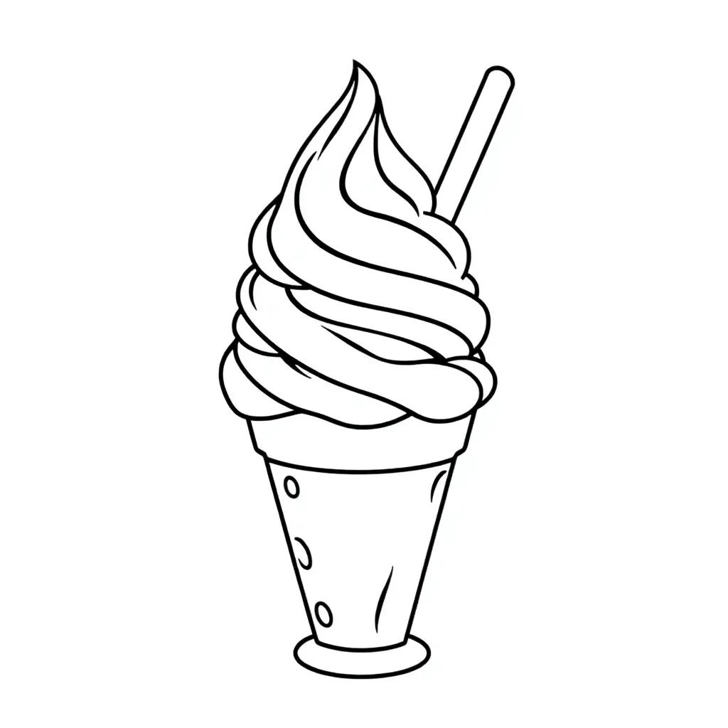 Ice Cream Summer Coloring Pages