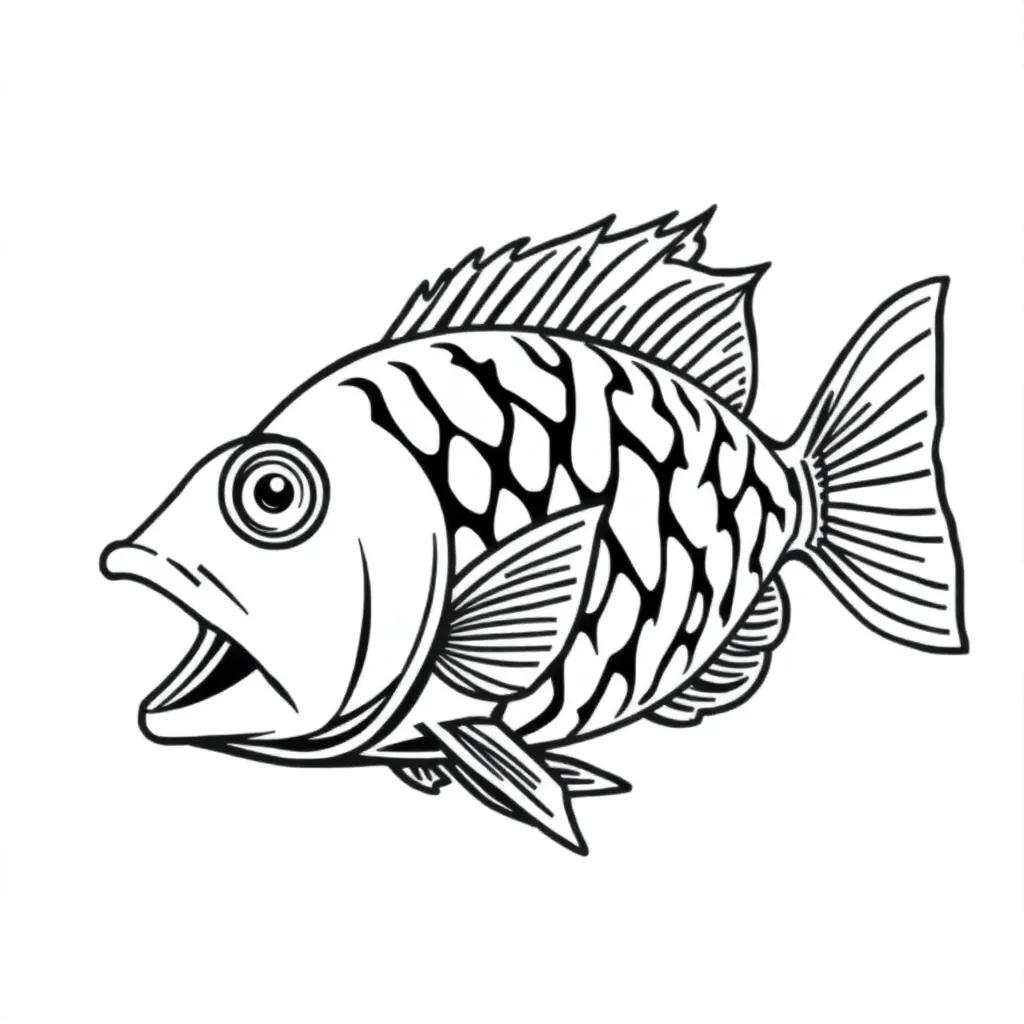 Images Of Fish Coloring Pages