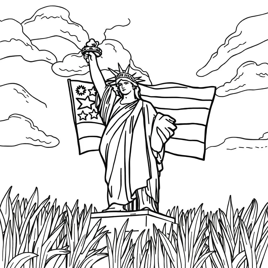 Independence Day Coloring Page