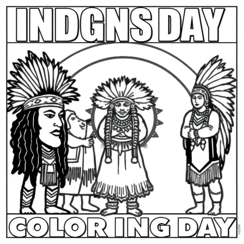 Indigenous Peoples Day Coloring Pages