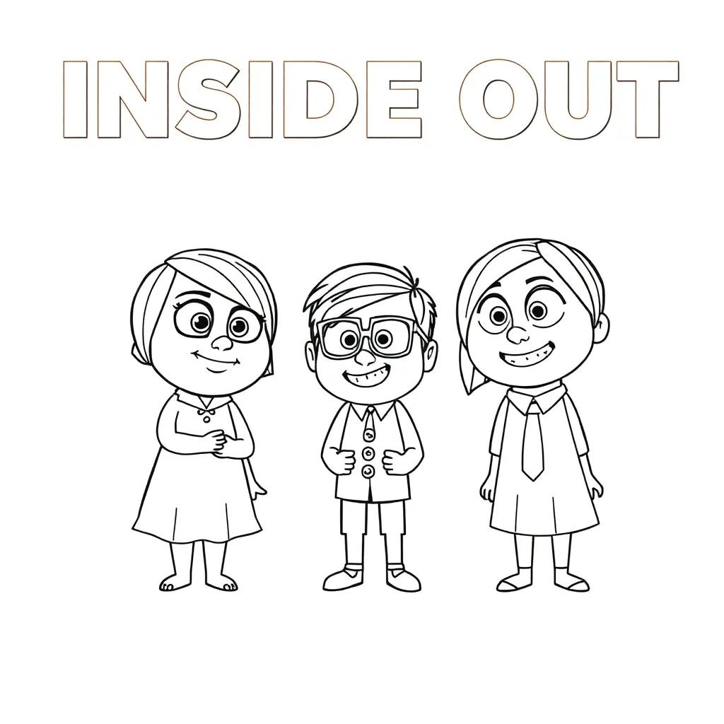 Inside Out Movie Coloring Pages