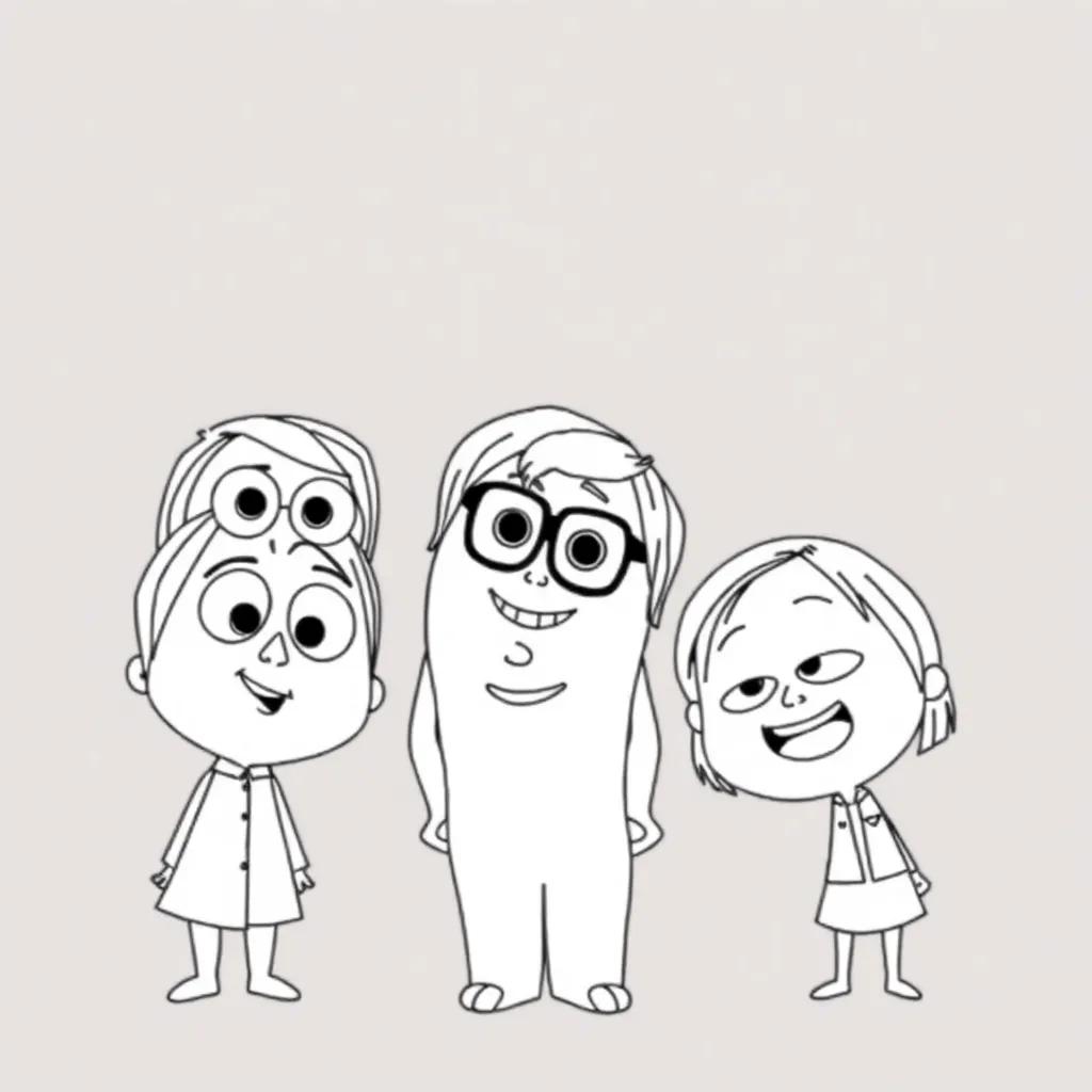 Inside Out 2 Characters Coloring Pages