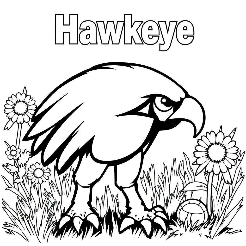 Iowa Hawkeye Coloring Pages