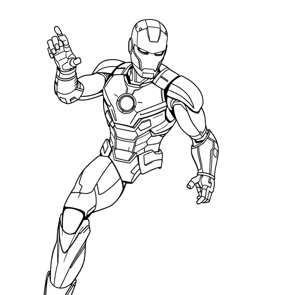 Ironman Free Coloring Pages
