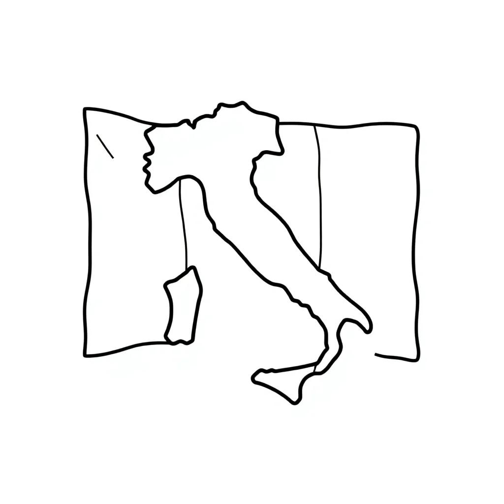 Italian Flag Coloring Page