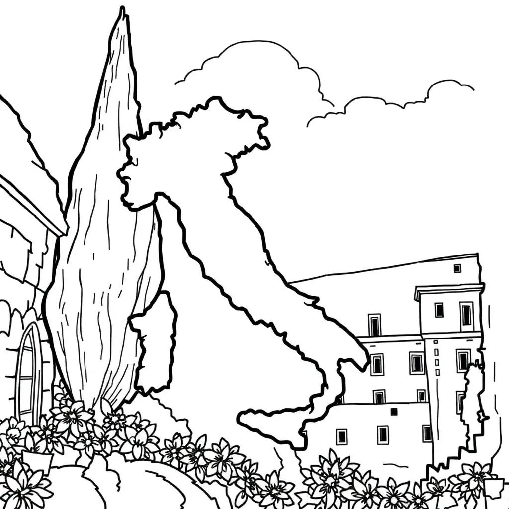 Italy Coloring Pages Pdf