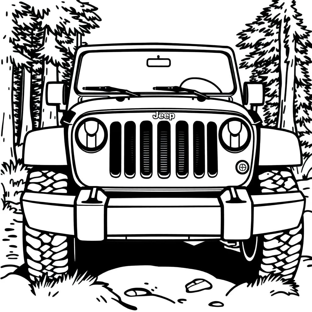 Jeep Printable Coloring Pages