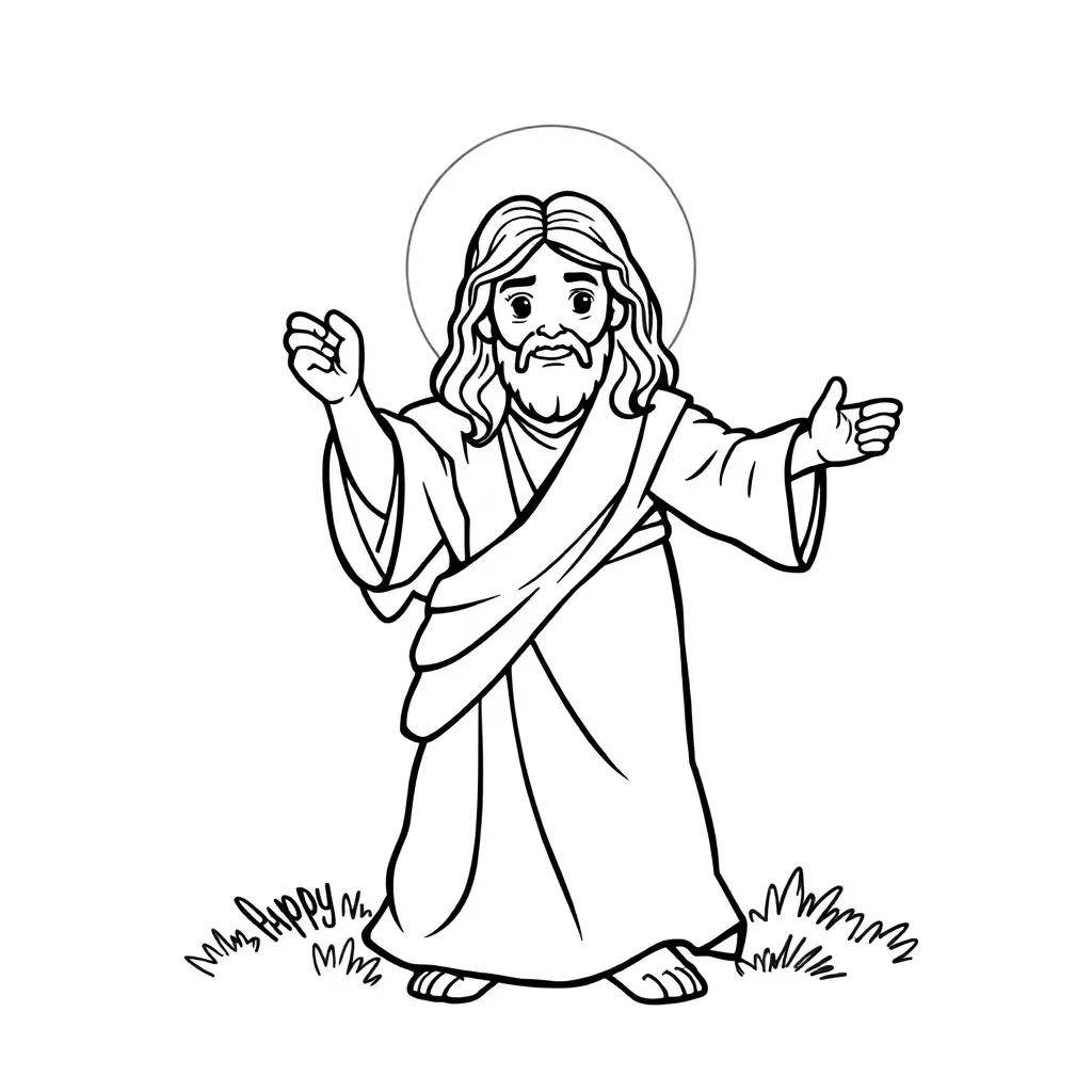 Jesus Coloring Pages For Preschoolers