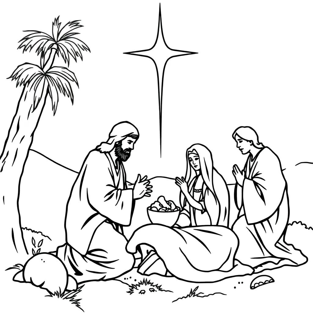 Jesus Birth Coloring Pages