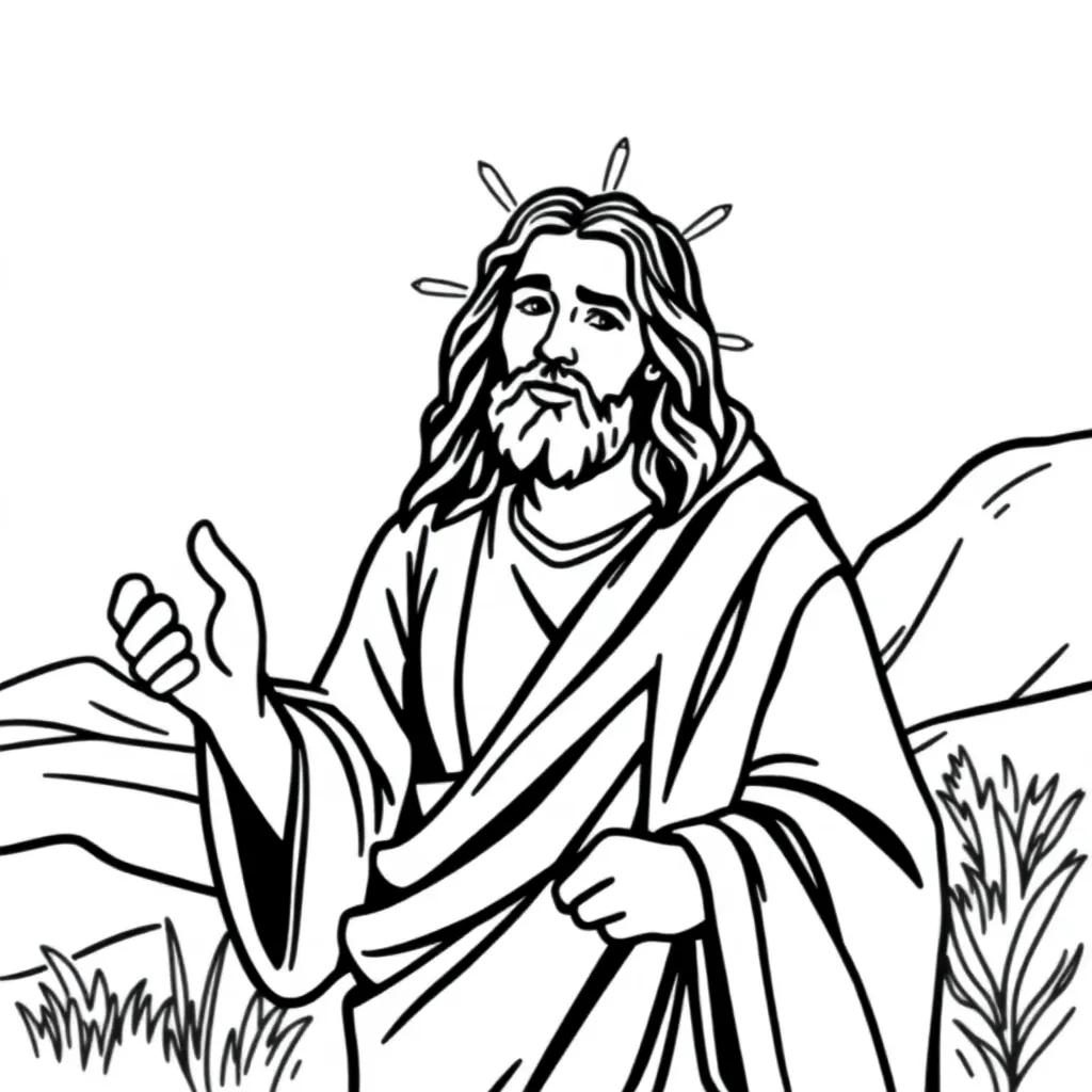 Jesus Coloring Pages Printable