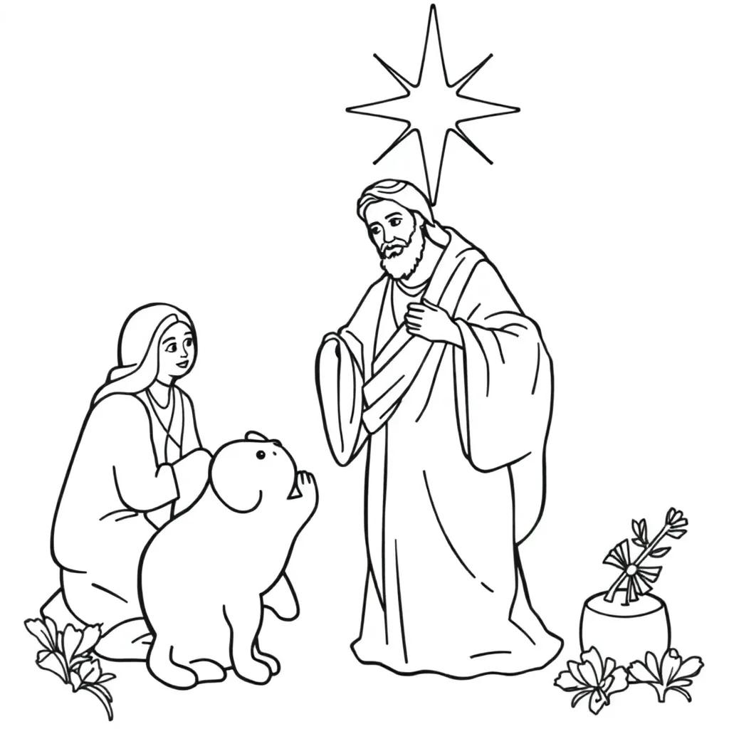 Jesus Coloring Pages Christmas