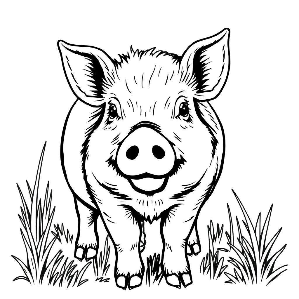 John Pork Coloring Page