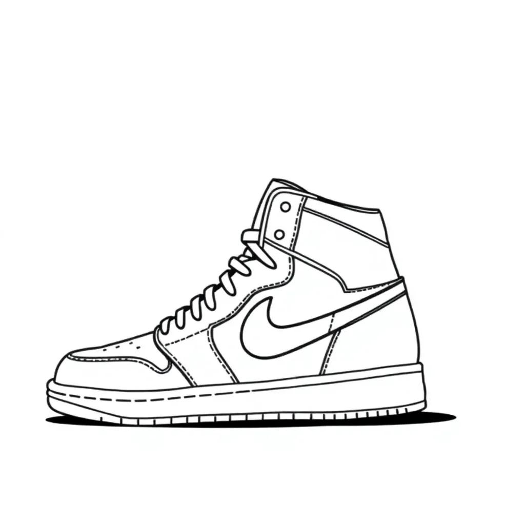 Jordan 1 Coloring Pages