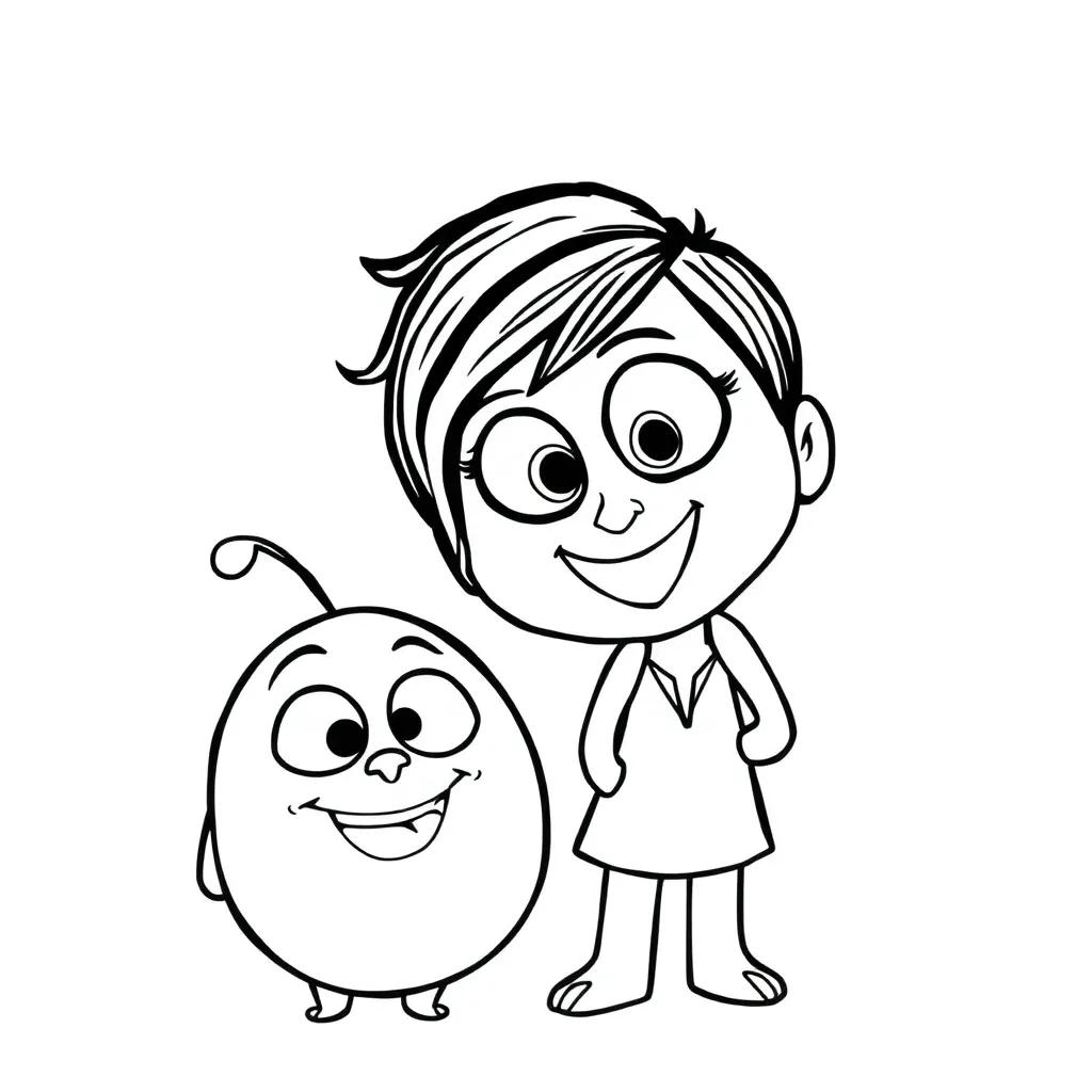 Joy Inside Out 2 Coloring Page