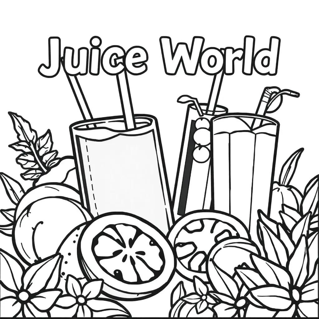 Juice World Coloring Page