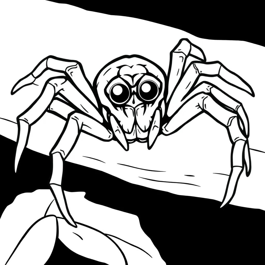 Jumping Spider Coloring Page