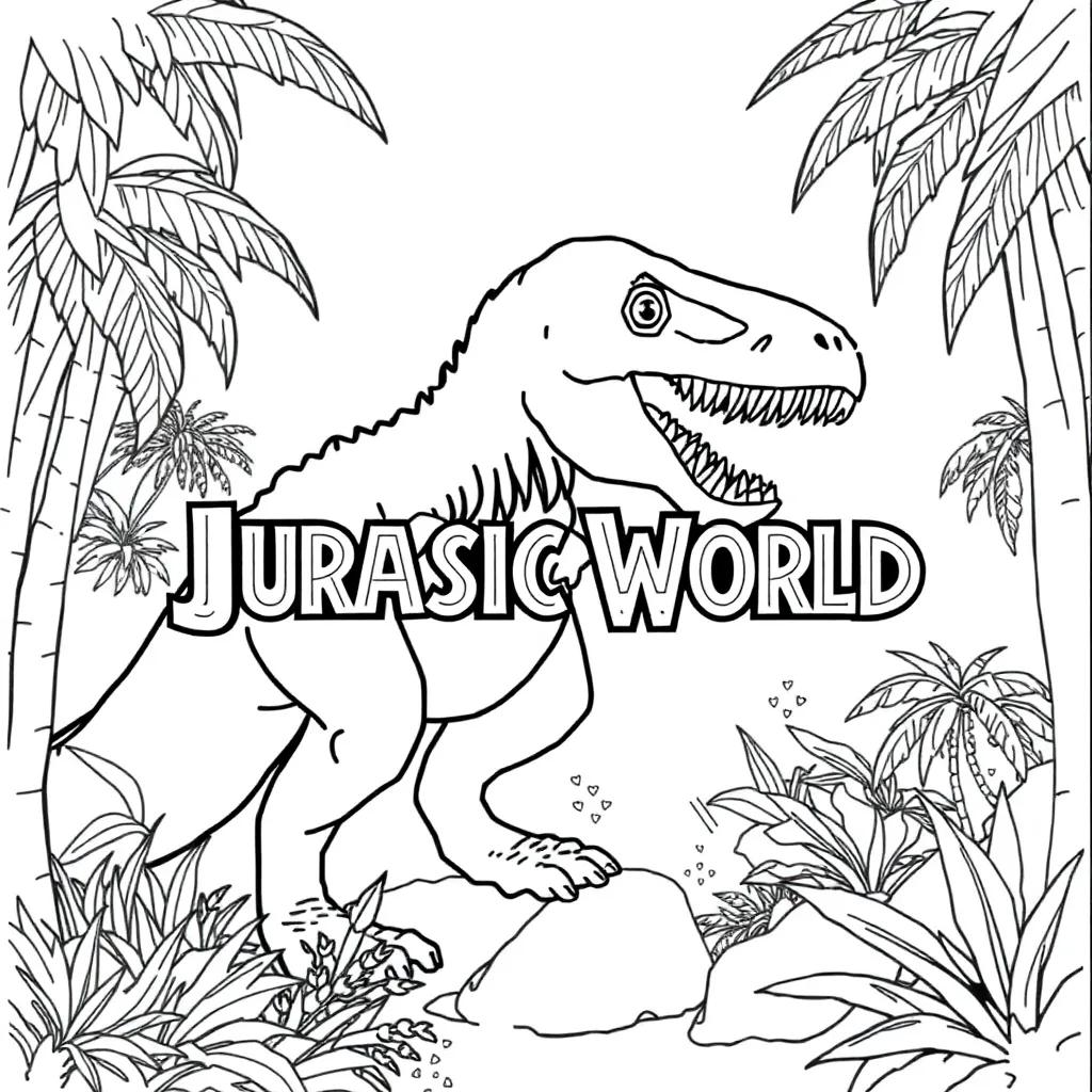 Jurassic World Printable Coloring Pages
