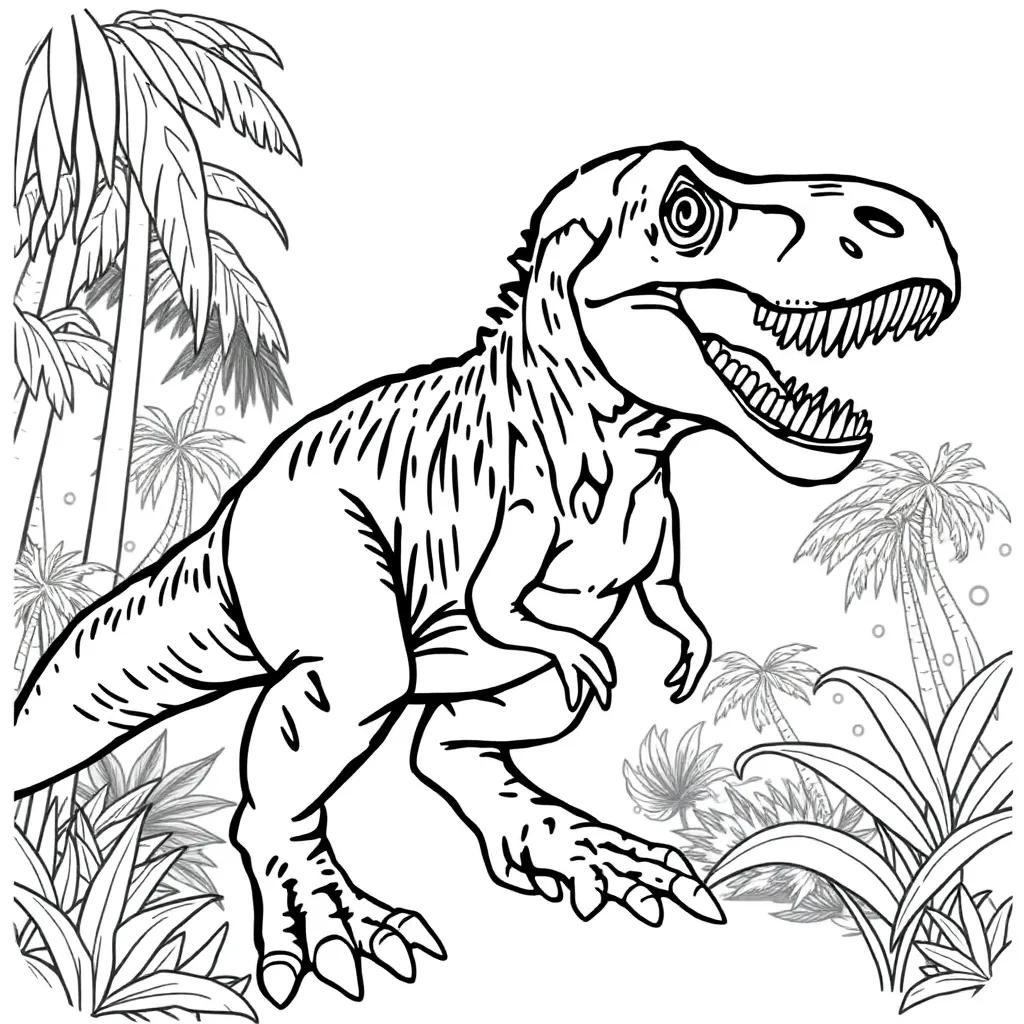 Jurassic World Rebirth Coloring Pages