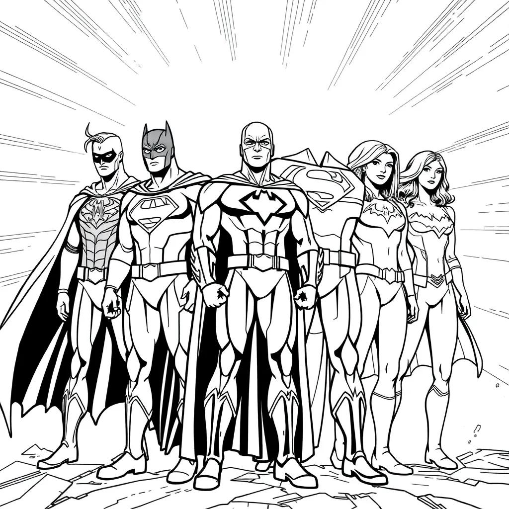 Justice League Of America Coloring Pages