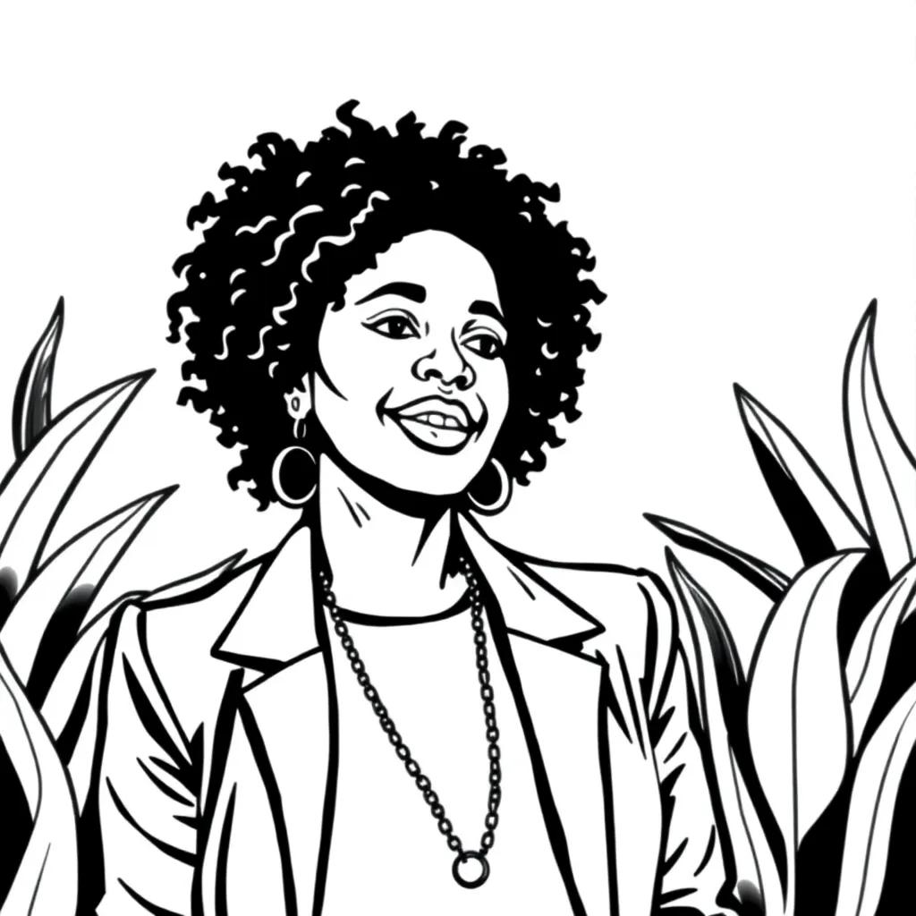 Kamala Harris Coloring Page