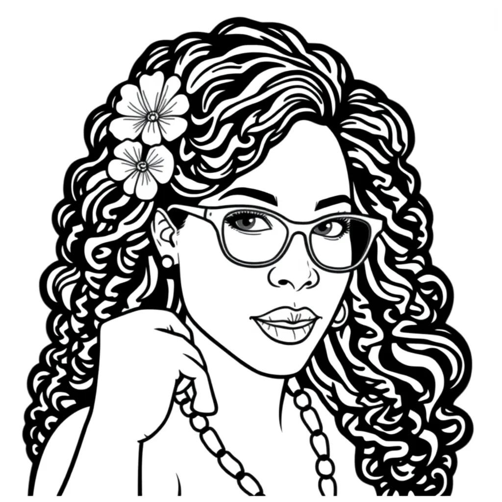 Katherine Johnson Coloring Page