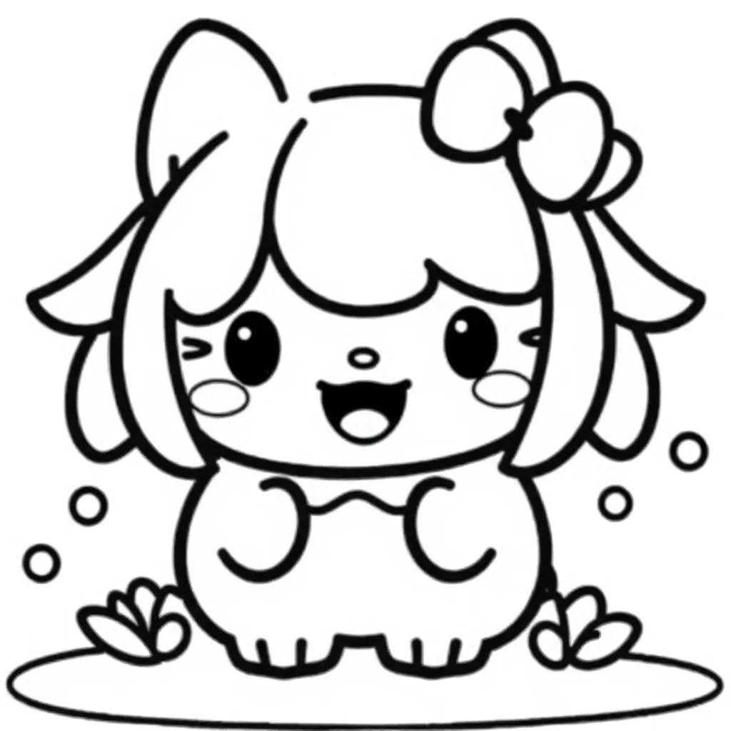 Kawaii Sanrio Coloring Pages