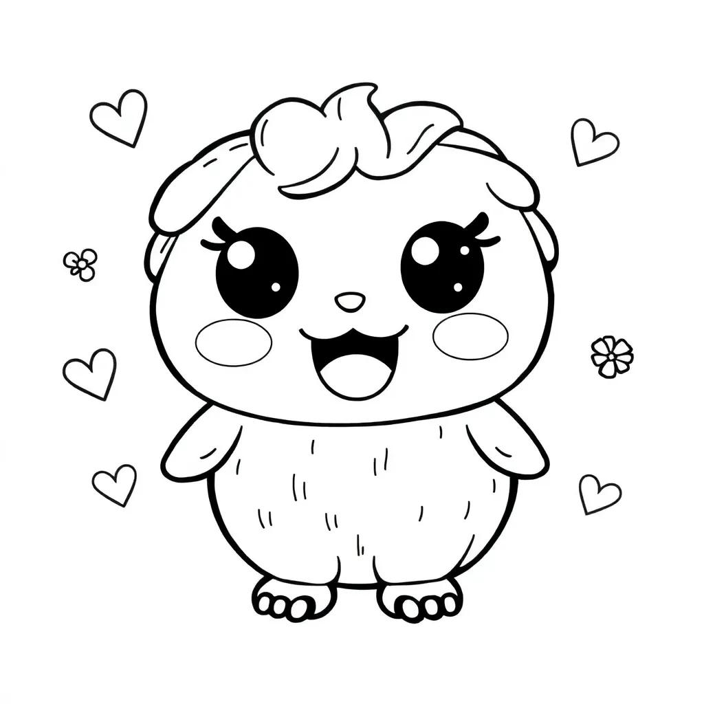 Kawaii Doodle Coloring Pages