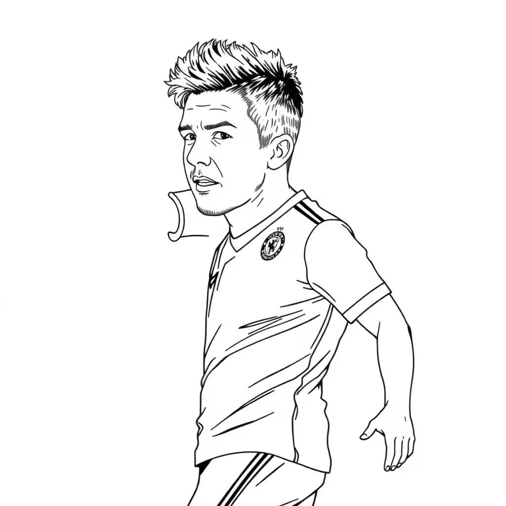 Kevin De Bruyne Coloring Page