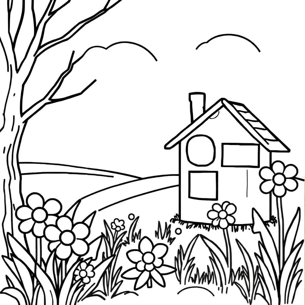 Kindergarten Spring Coloring Pages
