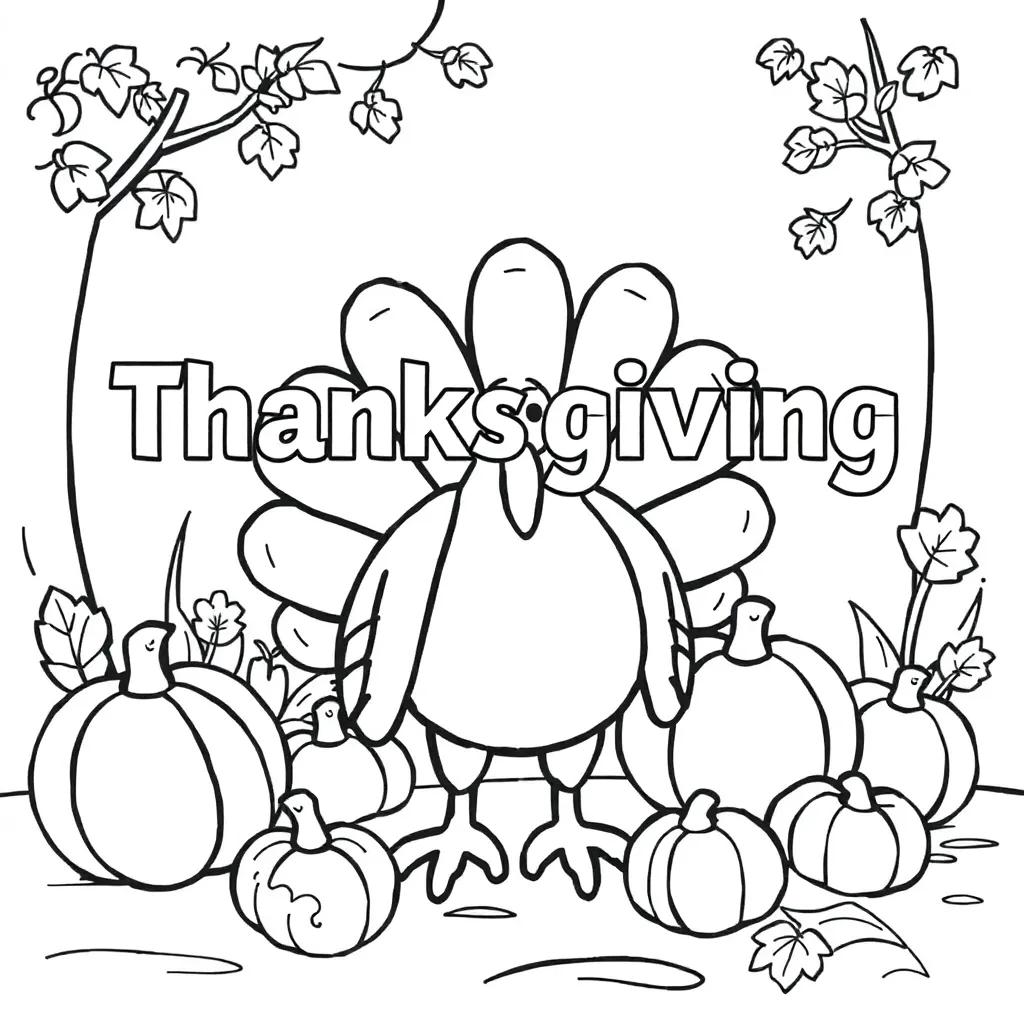 Kindergarten Thanksgiving Coloring Pages