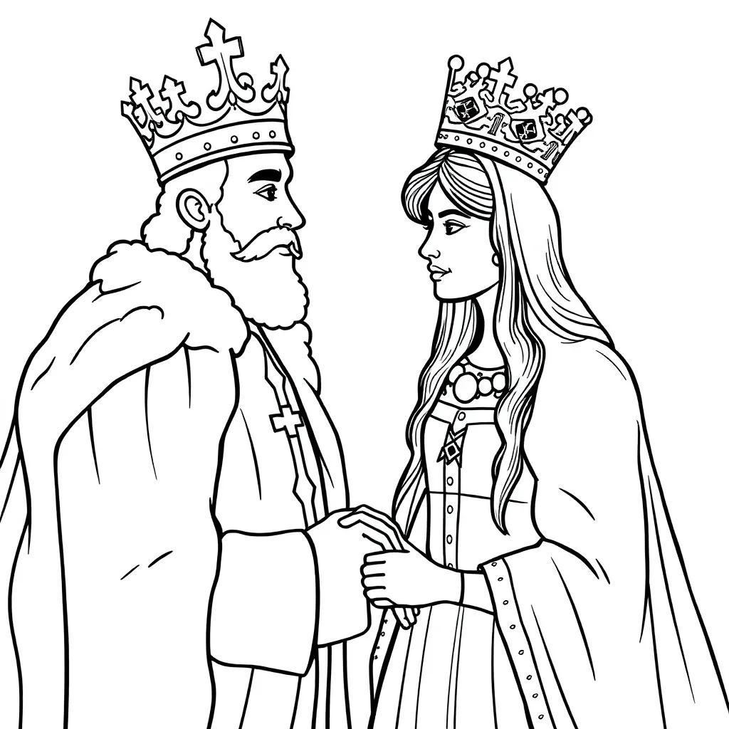 King And Queen Coloring Page