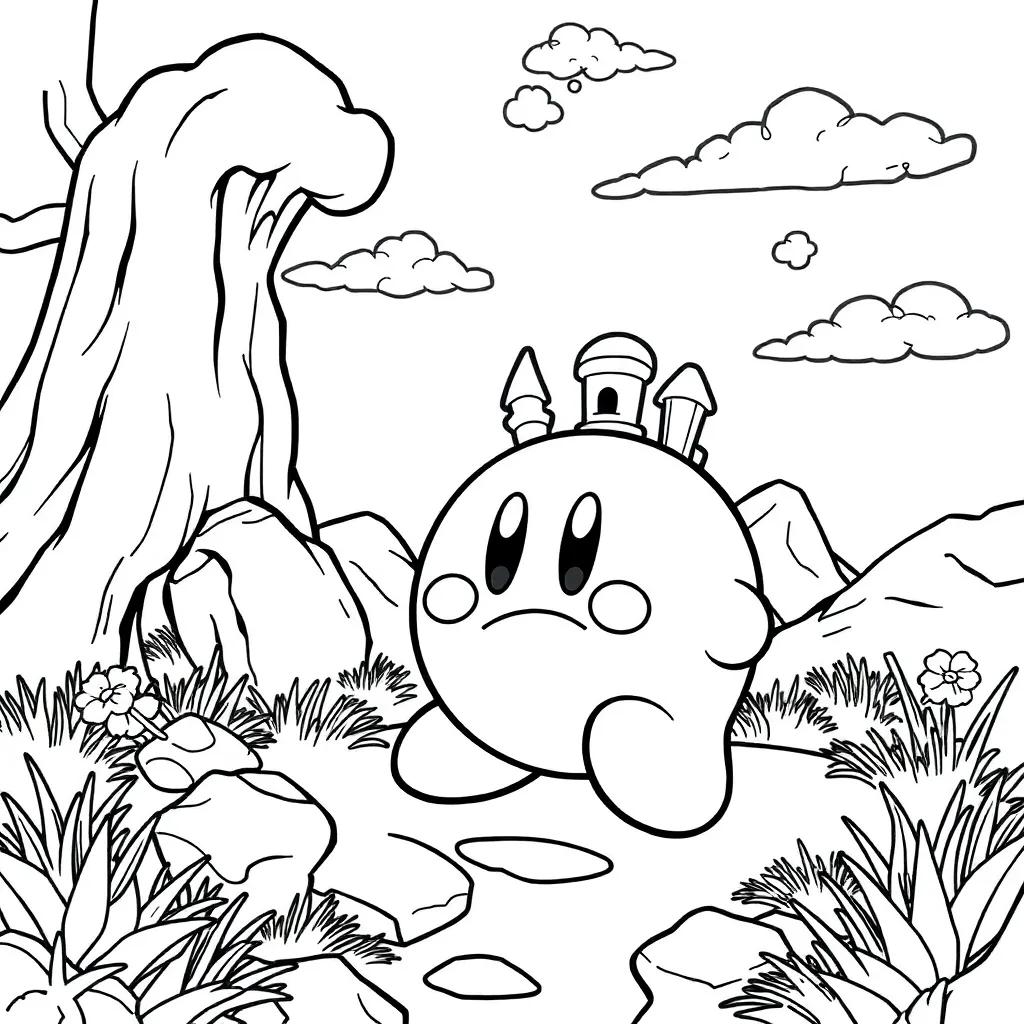 Kirby And The Forgotten Land Coloring Pages