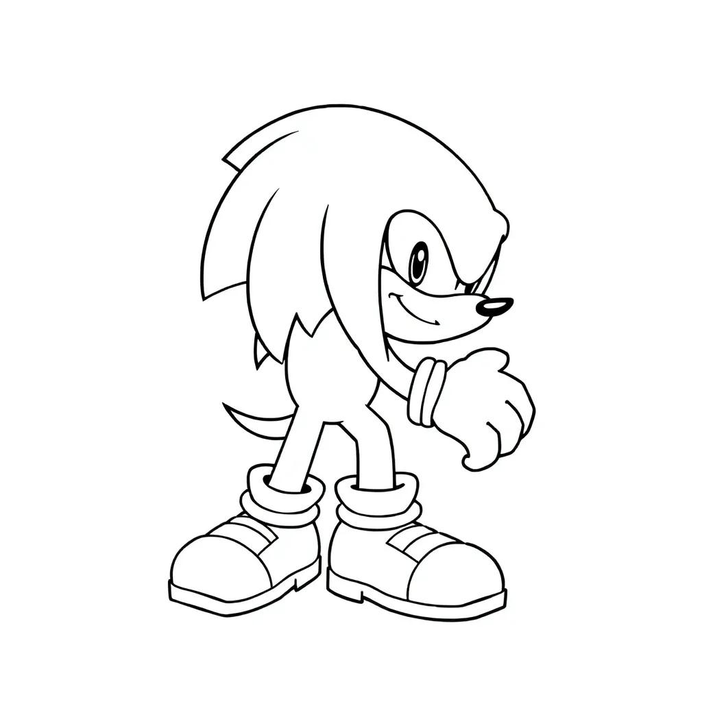 Knuckles Movie Coloring Pages