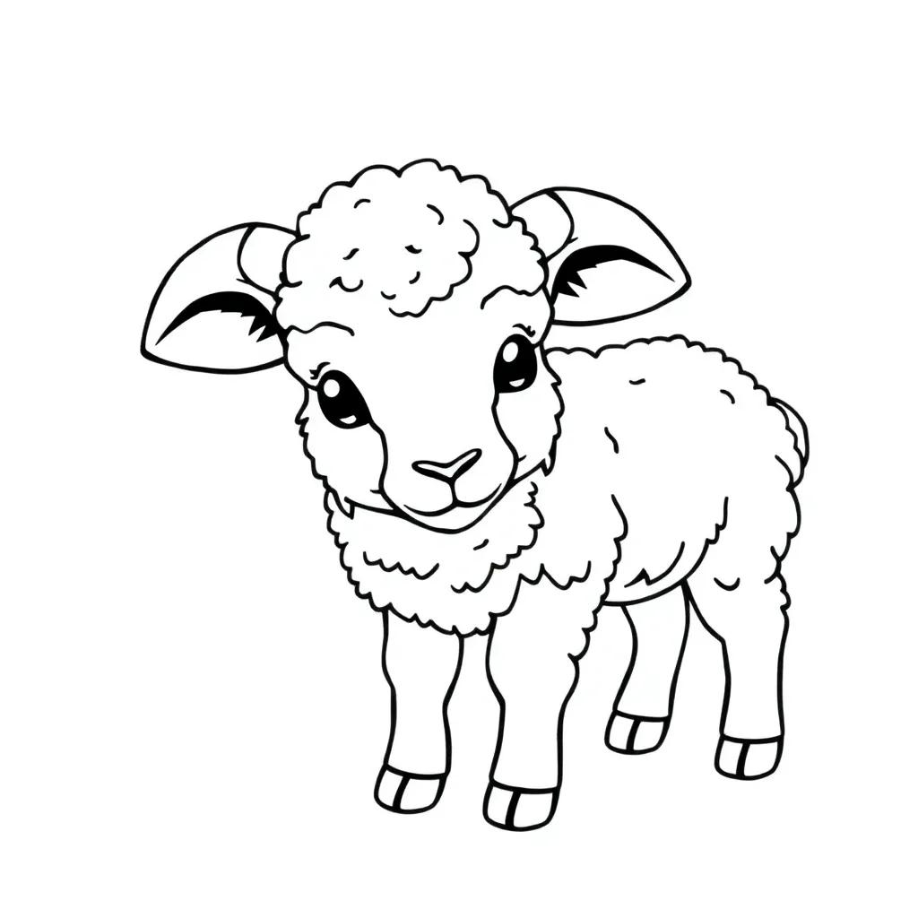 Lamb Coloring Pages Printable