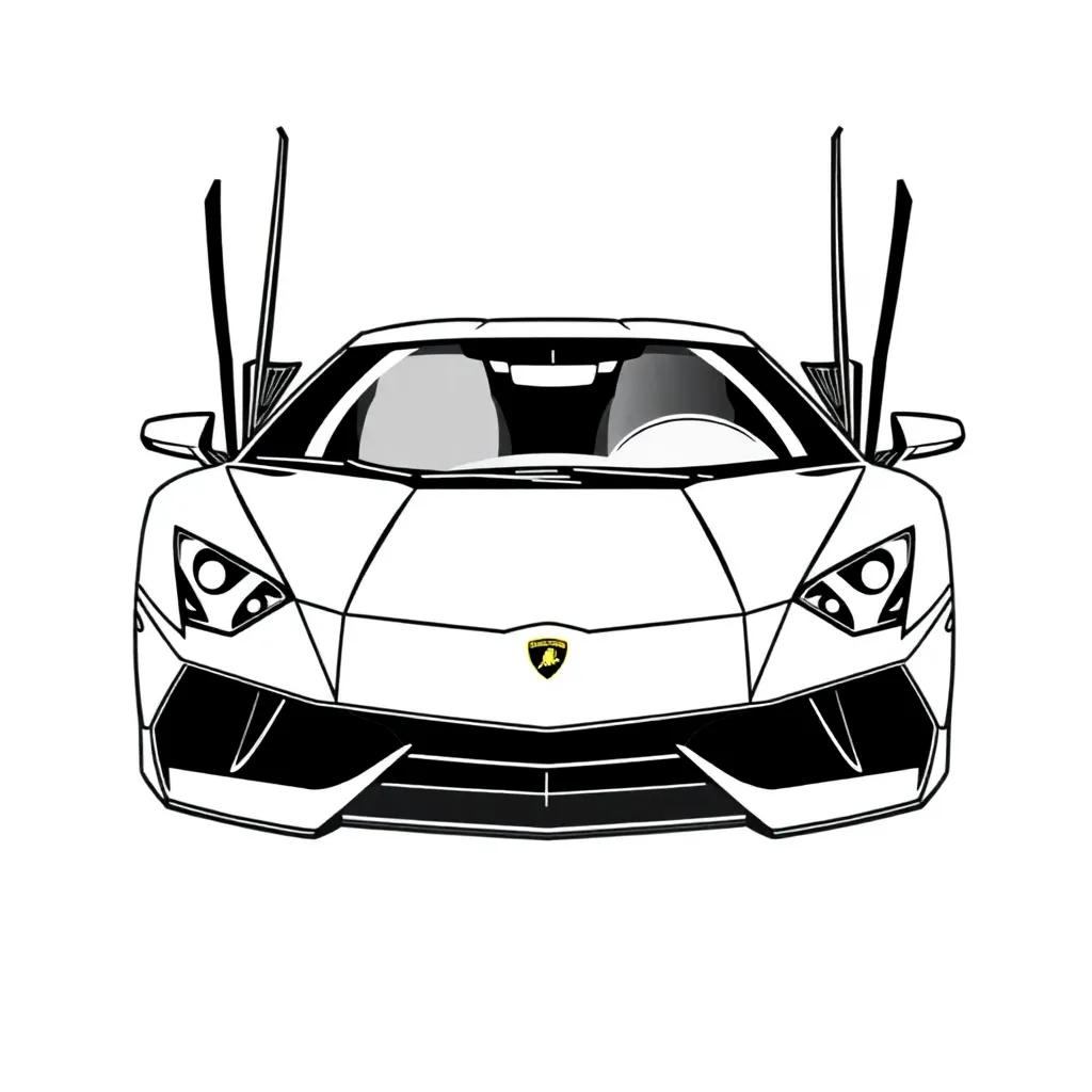 Lamborghini Coloring Pages Free