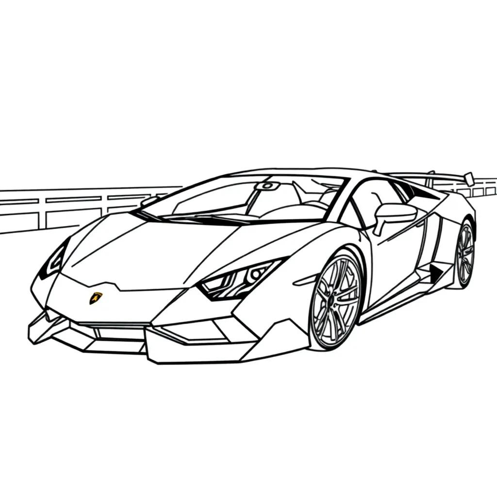 Lamborghini Aventador Coloring Pages