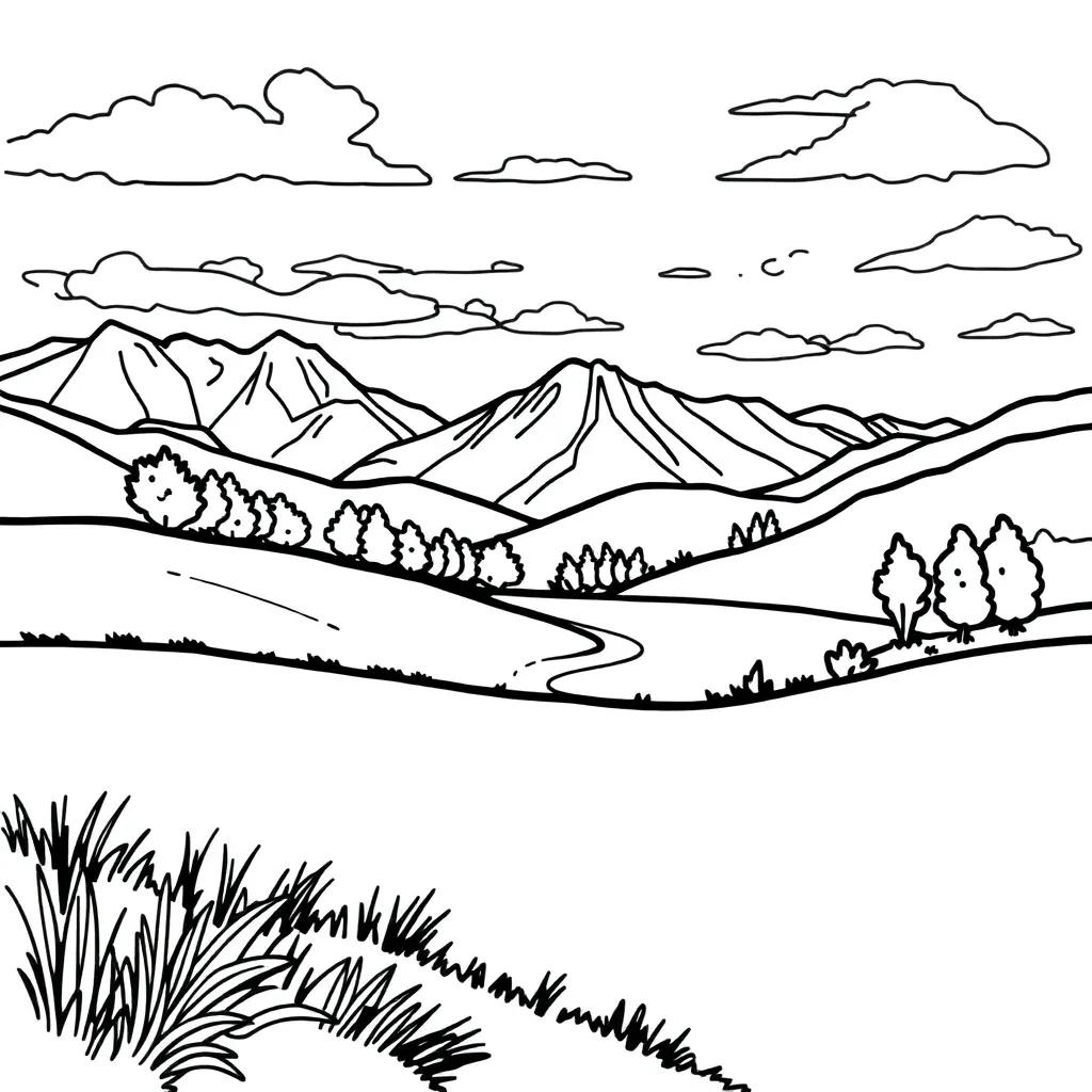 Landscape Coloring Pages Printable