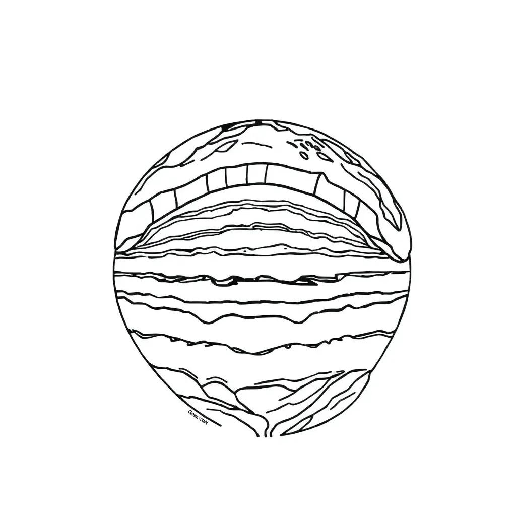 Layers Of The Earth Coloring Page