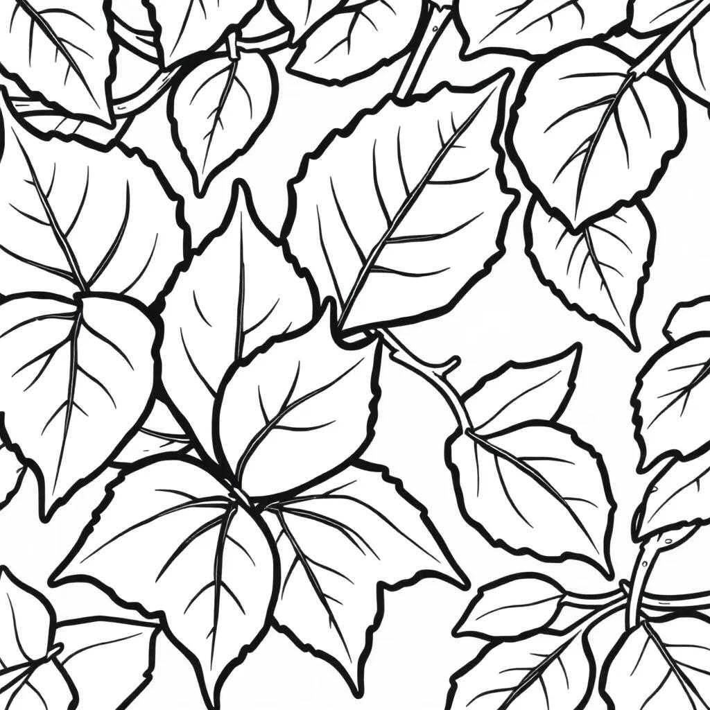 Leaves Printable Coloring Pages Leaves Printable Coloring Pages