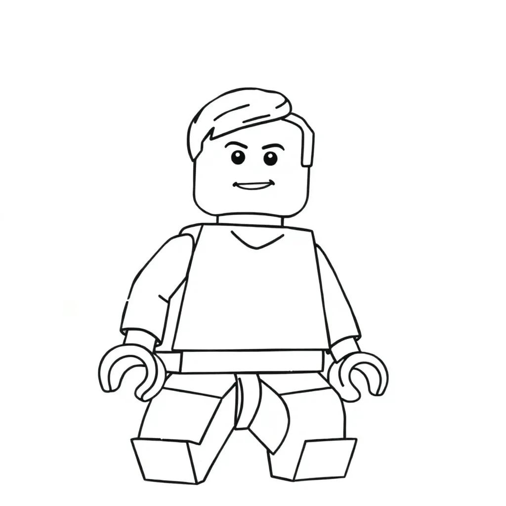 Lego Guy Coloring Page