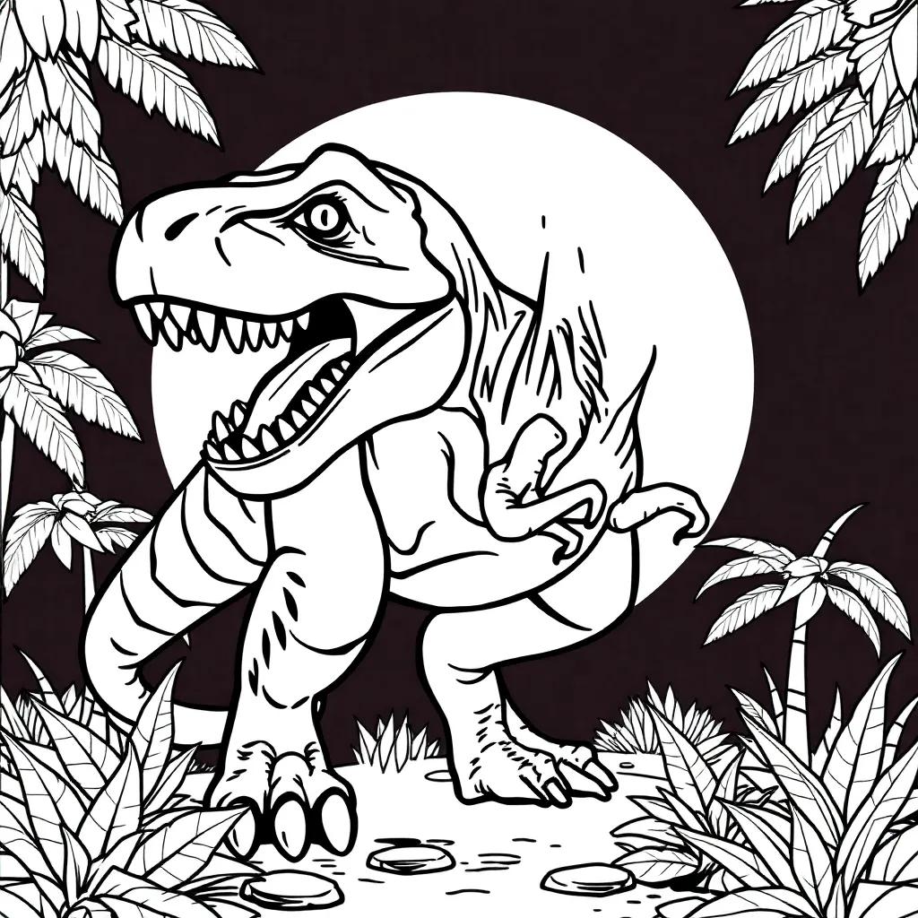 Lego Jurassic World Coloring Pages