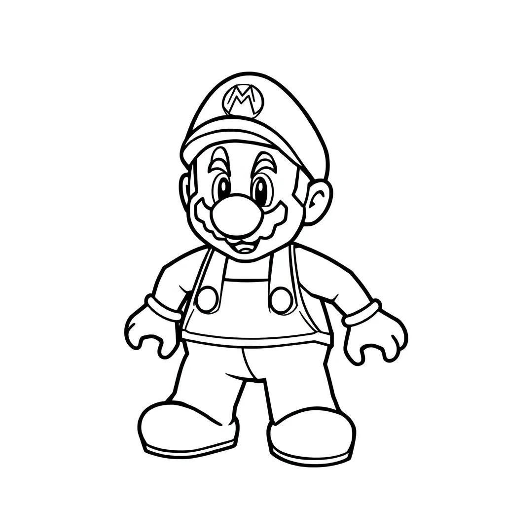 Lego Mario Coloring Pages