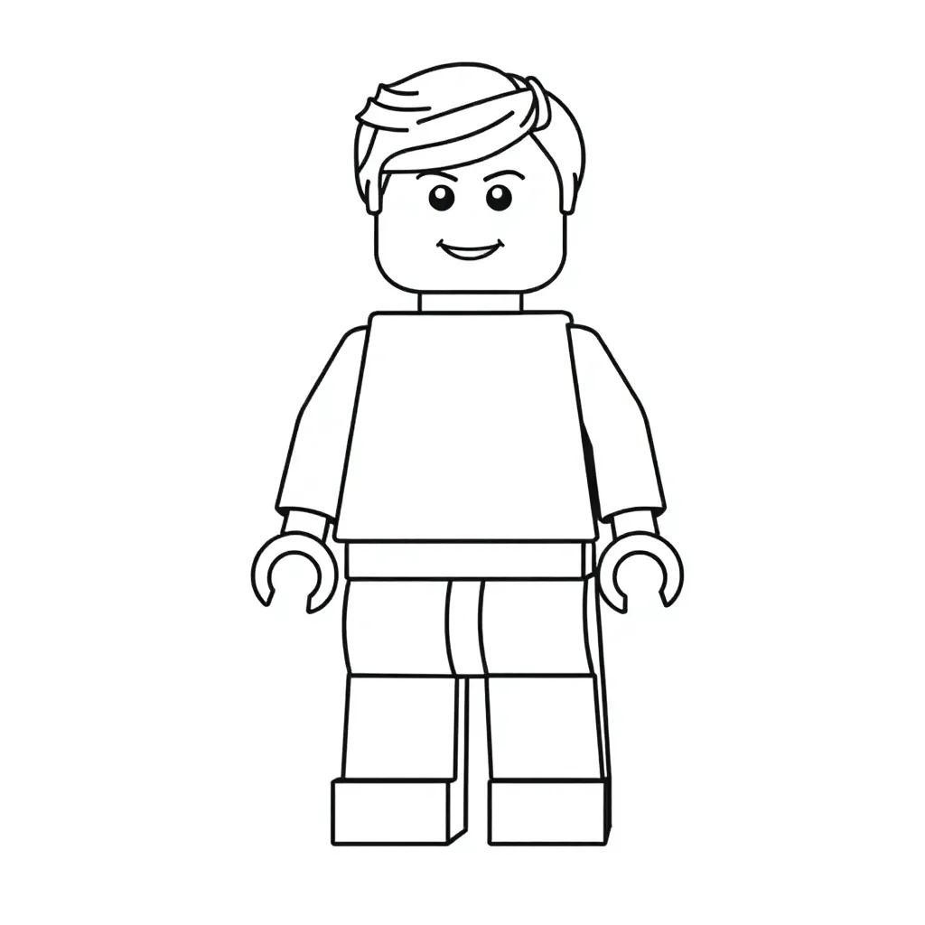 Lego Person Coloring Pages