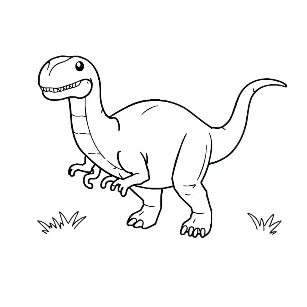 Lego Dinosaur Coloring Page
